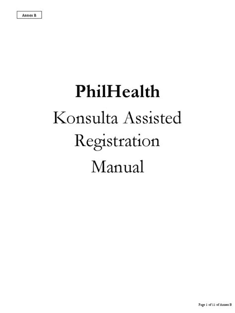 Konsulta Assisted Registration Manual .